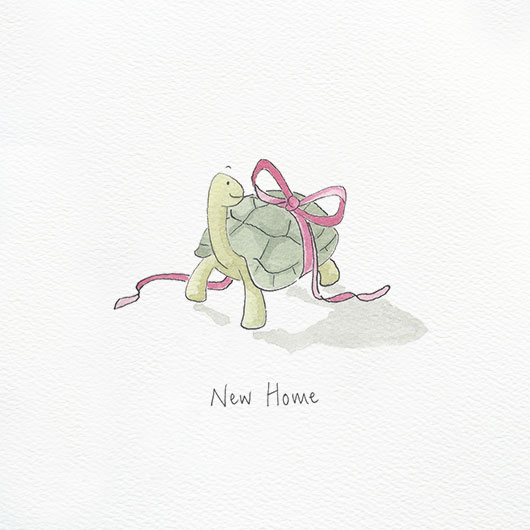 A cute illustration of a tortoise