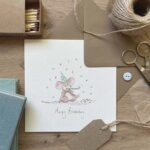 A birthday card with a cute mouse