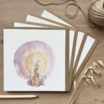 A collection of greeting cards featuring countryside animals