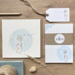A stationery set with a mouse design