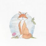 A charming fox painting