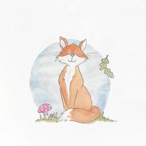 A charming fox painting