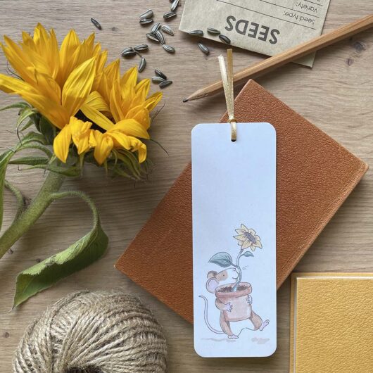 A pretty recycled bookmark