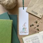 A bunny bookmark gift for gardeners