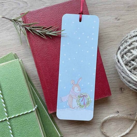 A Christmas bookmark