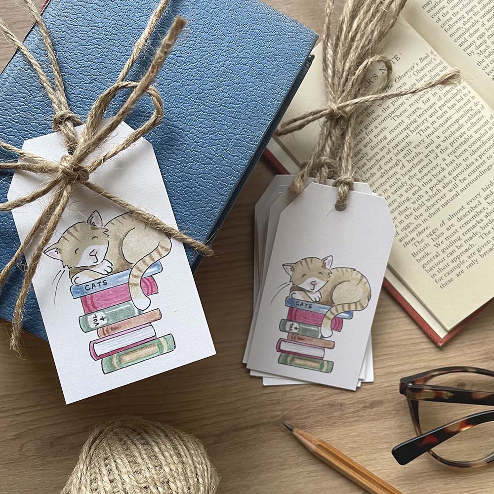 Cat Gift Tags - Feather & Hare - Beautiful things in print..