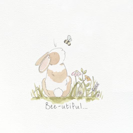 A cute watercolour illustration for a greeting card