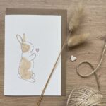 An I love you card featuring a cute bunny design