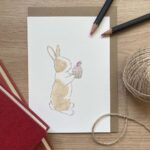 A bunny birthday card