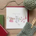 A funny cat Christmas card for pet lovers