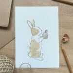 A bunny rabbit wall print