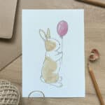 A cute bunny print