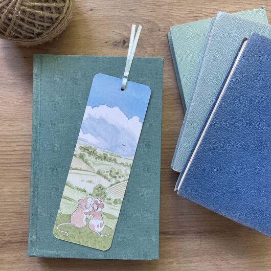 A pretty paper bookmark