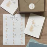 Cute bunny rabbit stationery